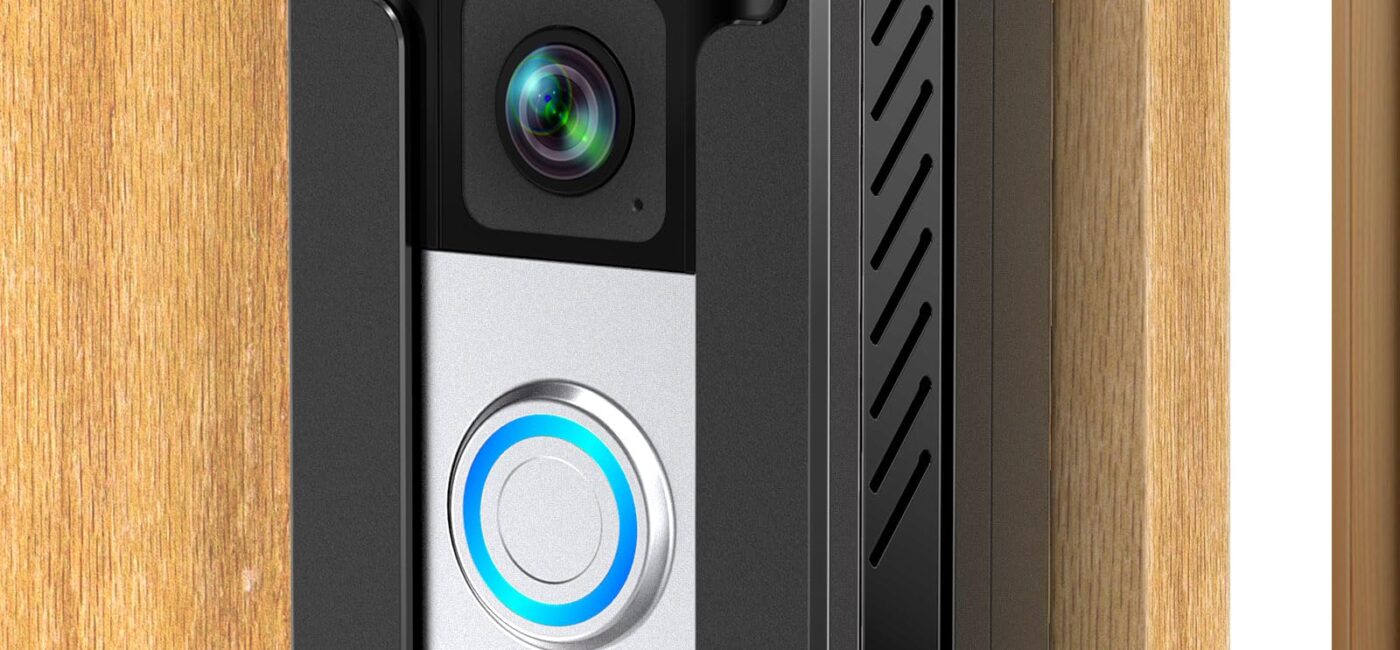 Anti-Theft No-Drill Doorbell Mount: Apartment & Rental Safe Installation (No Holes, No Damage)
