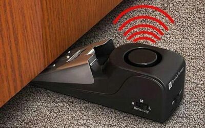 Door Stop Alarm Wedge: Extra Security + Loud Alert Anywhere